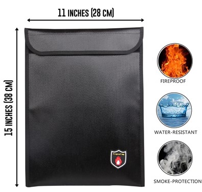 Fireproof and Waterproof Document Bag